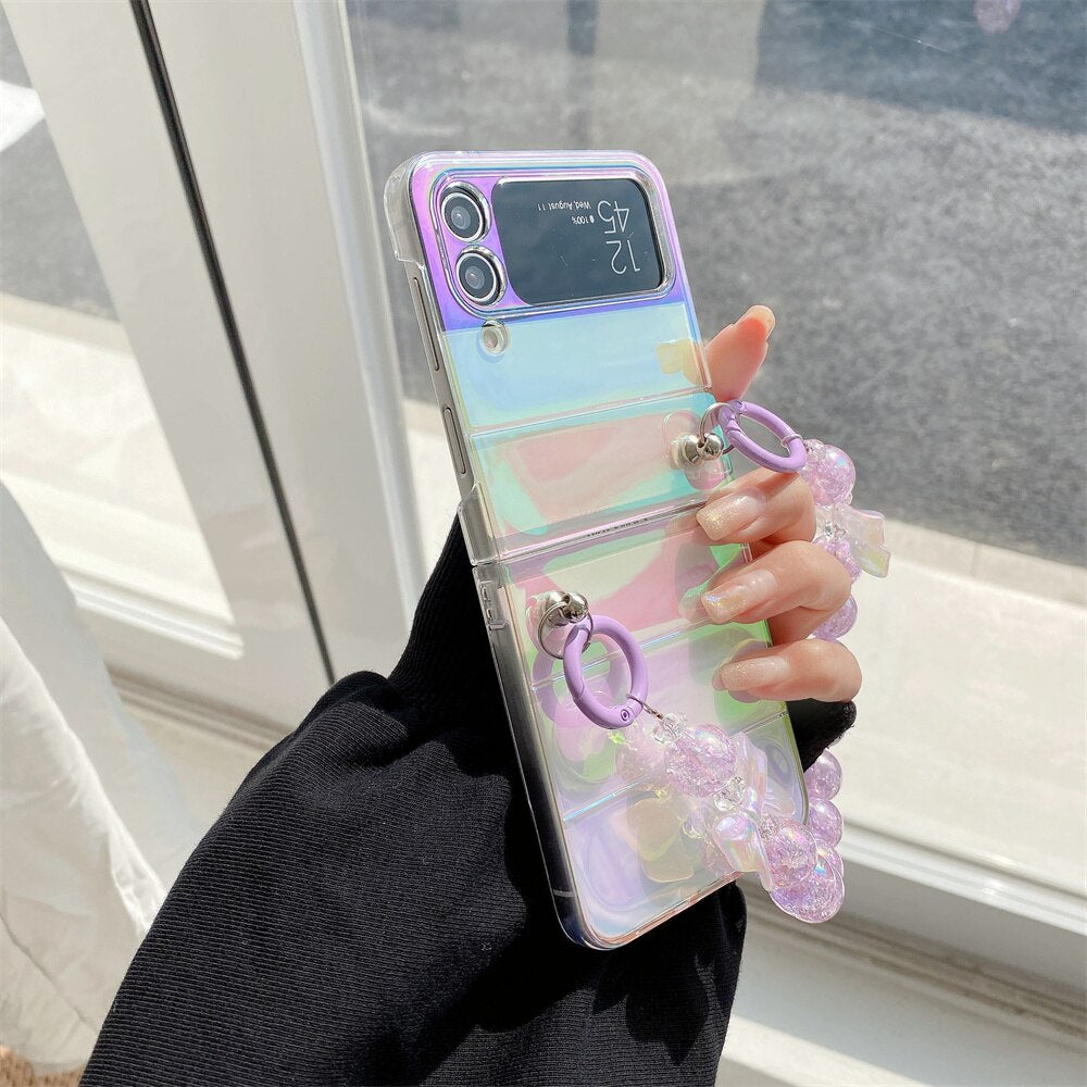 Holo Aurora Gradient Galaxy Z Flip Case