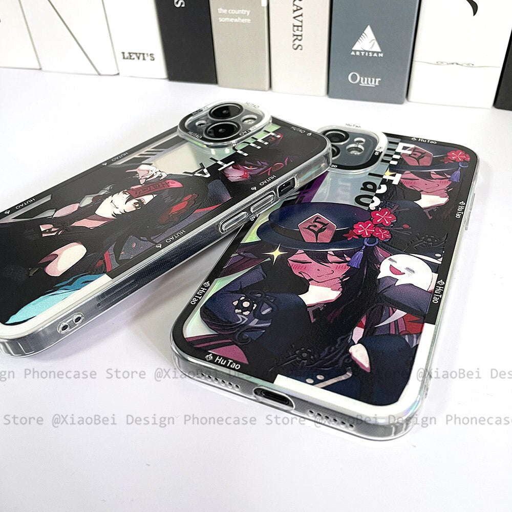 Holo Genshin Impact Hutao iPhone Case