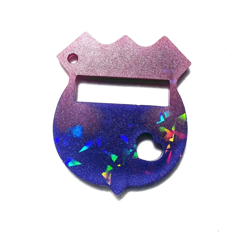 DIY Holographic Badge Charm Silicone Mold