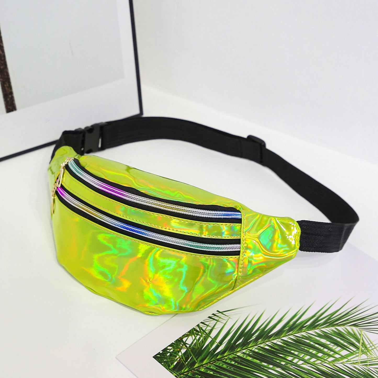 Holographic Fanny Pack / Beach Bum Zip Waist