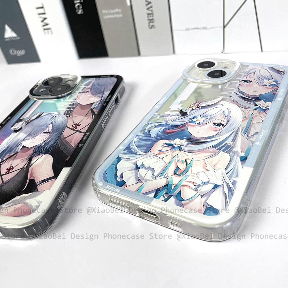 Holo Genshin Impact Shenhe iPhone Case