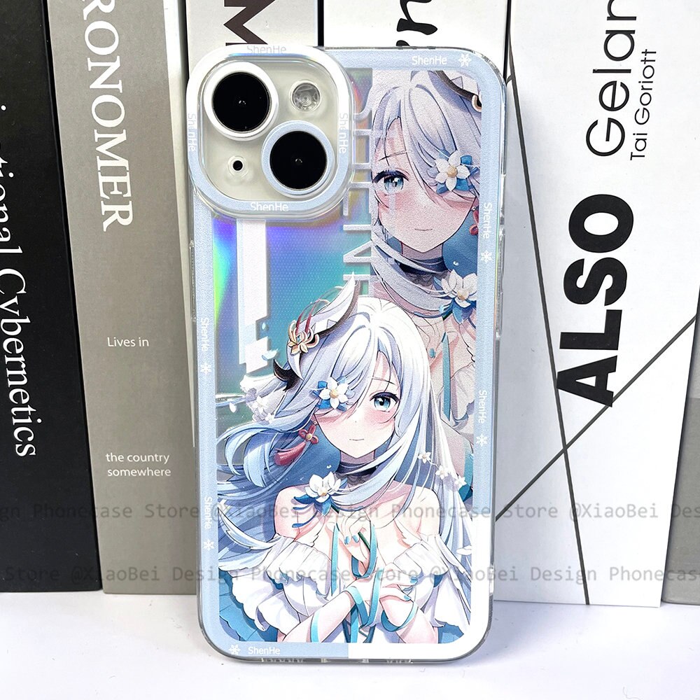 Holo Genshin Impact Shenhe iPhone Case