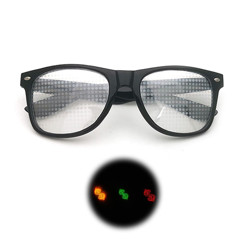 Diffraction 3D Rectangle Sunglasses