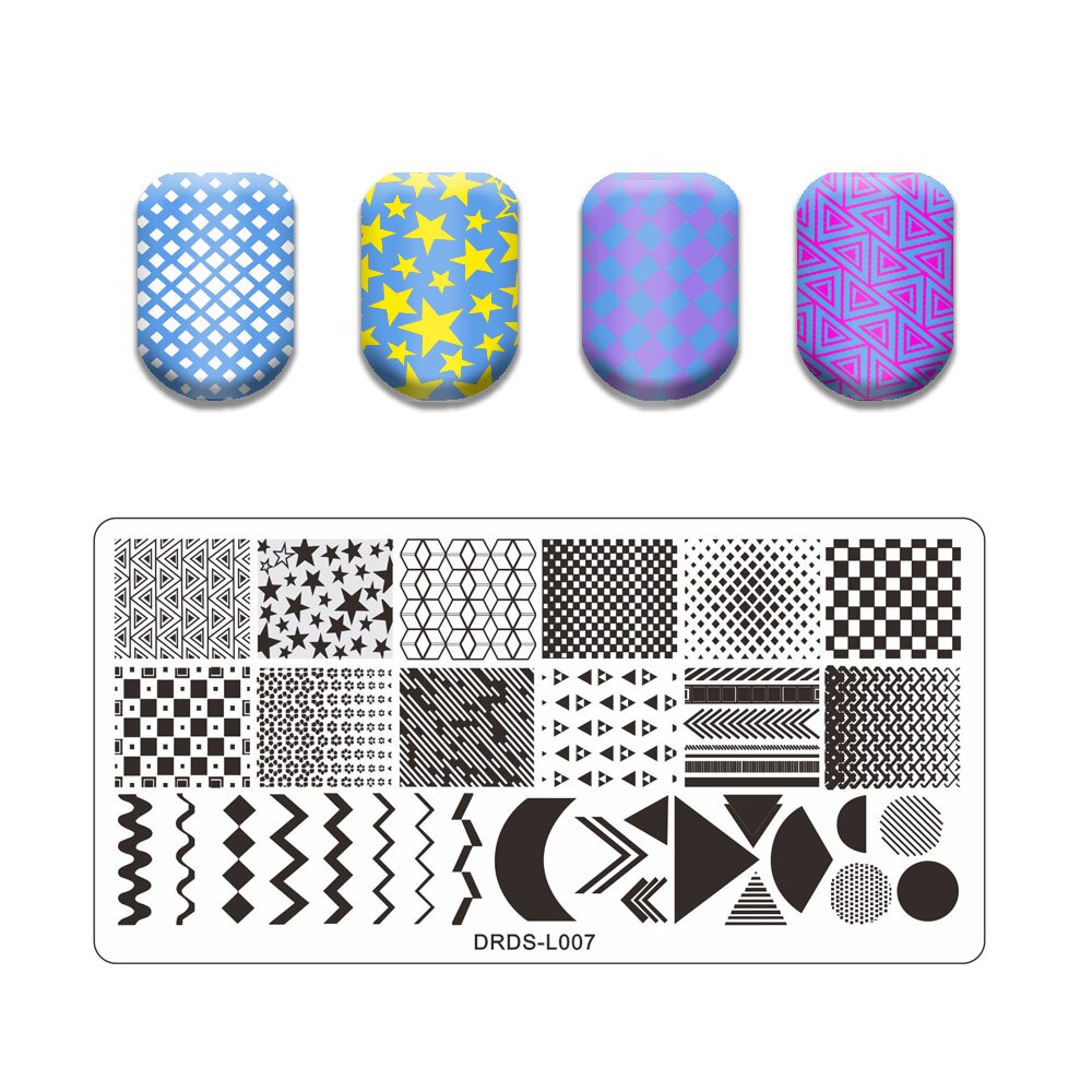 Nail Art Stamping Plates Holo Case