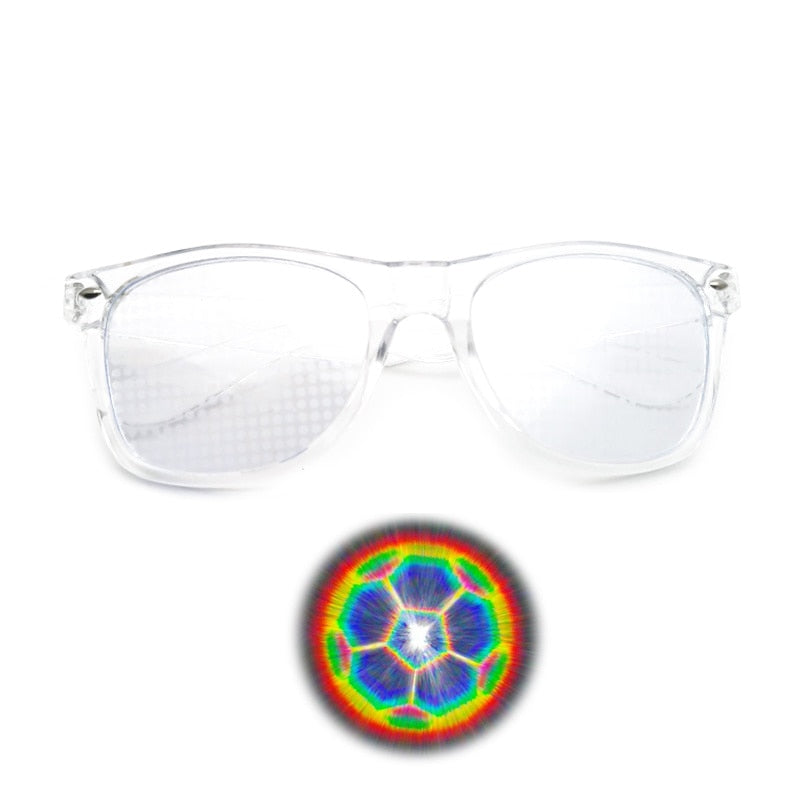 Diffraction 3D Rectangle Sunglasses