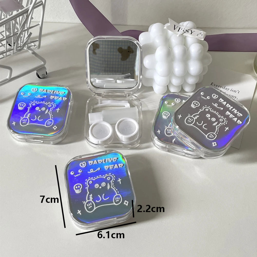 Holo Bear Cover Contact Lens Case