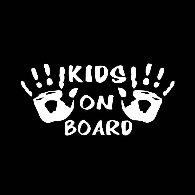 KIDS ON BOARD Vinyl Holographic Styling Decal