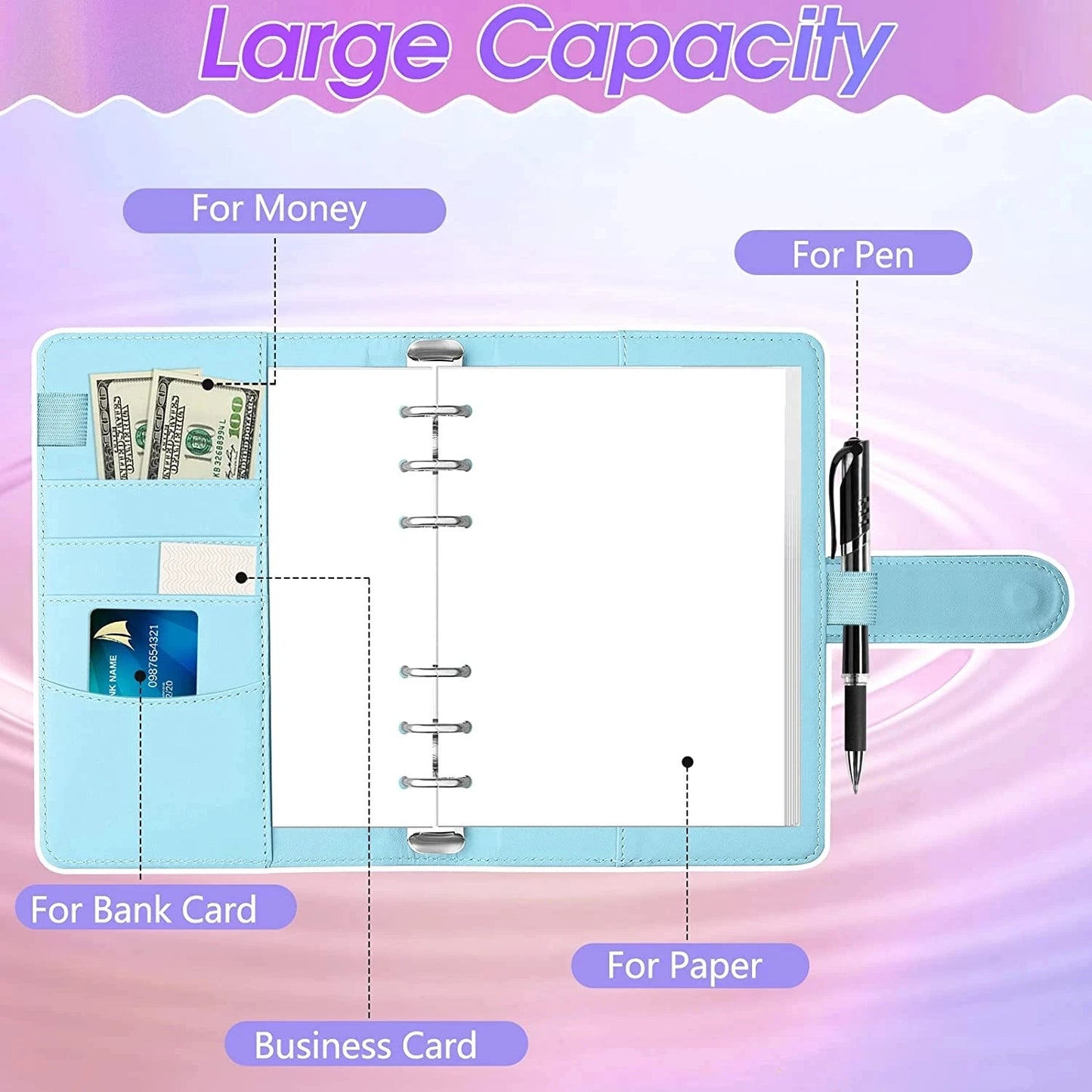 Holo Notebook A6 Budget Binder