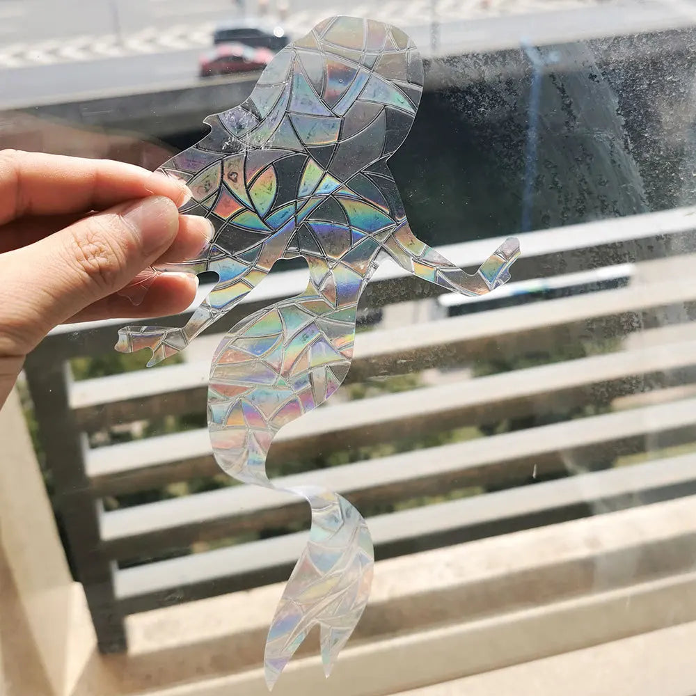 Holo Mermaid Sun Catcher Stickers