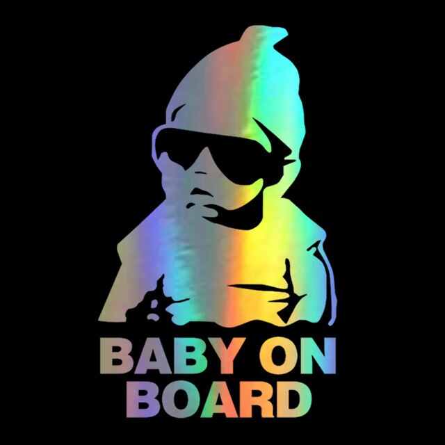 Holo Kids Baby On Board Vinyl Stickers