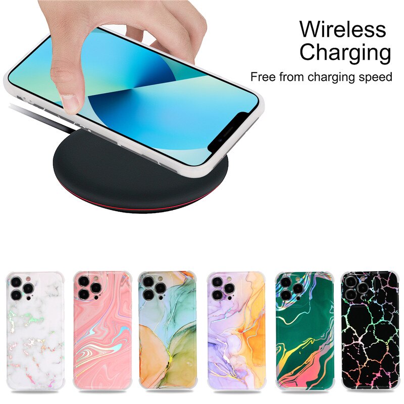 Holo Glossy Marble Samsung Phone Case