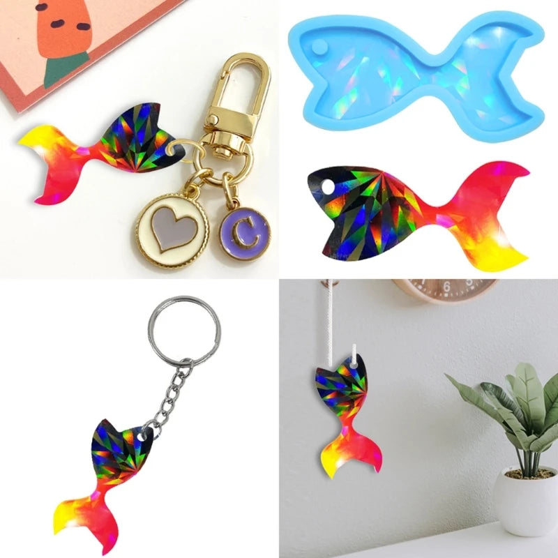 Holo Goldfish/Moth Pendant DIY Silicone Mold