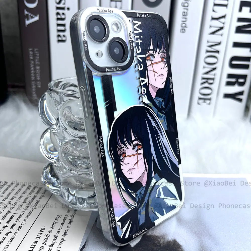 Holo Chainsaw Man iPhone Case