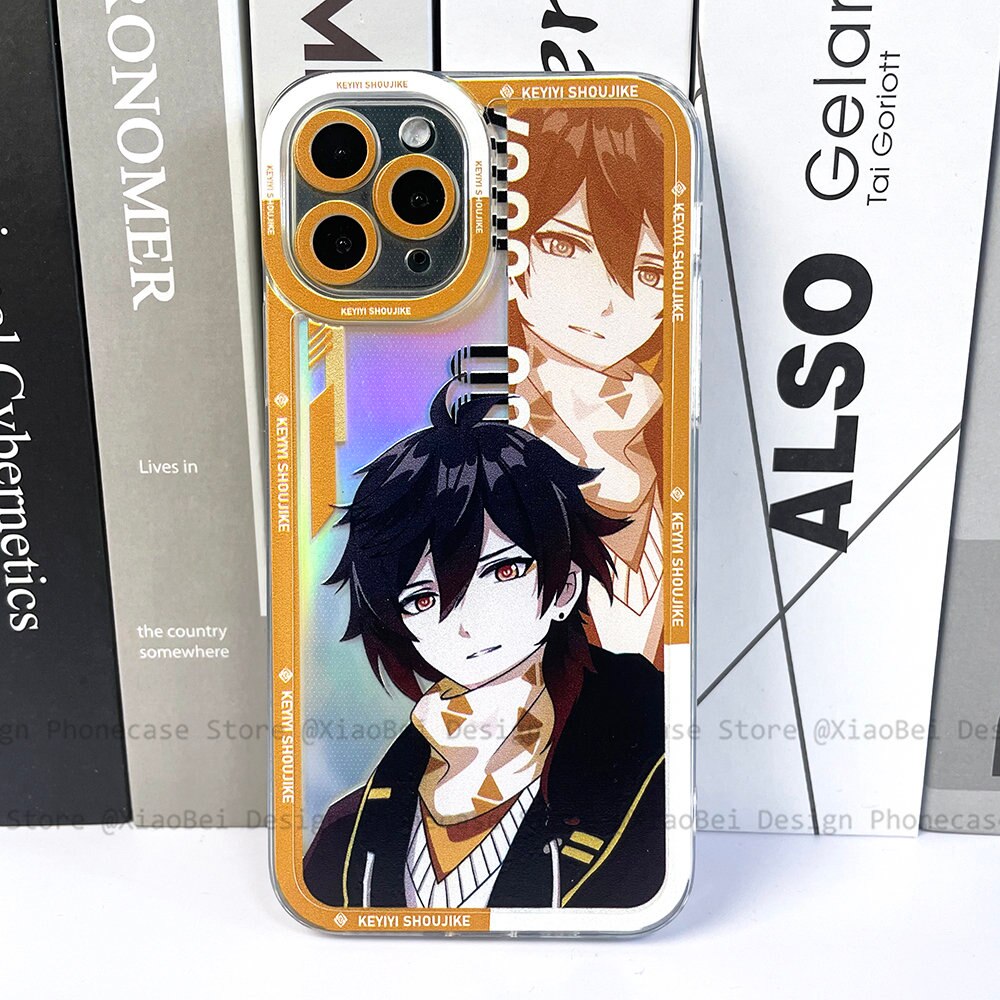 Holo Genshin Impact Zhongli iPhone Case