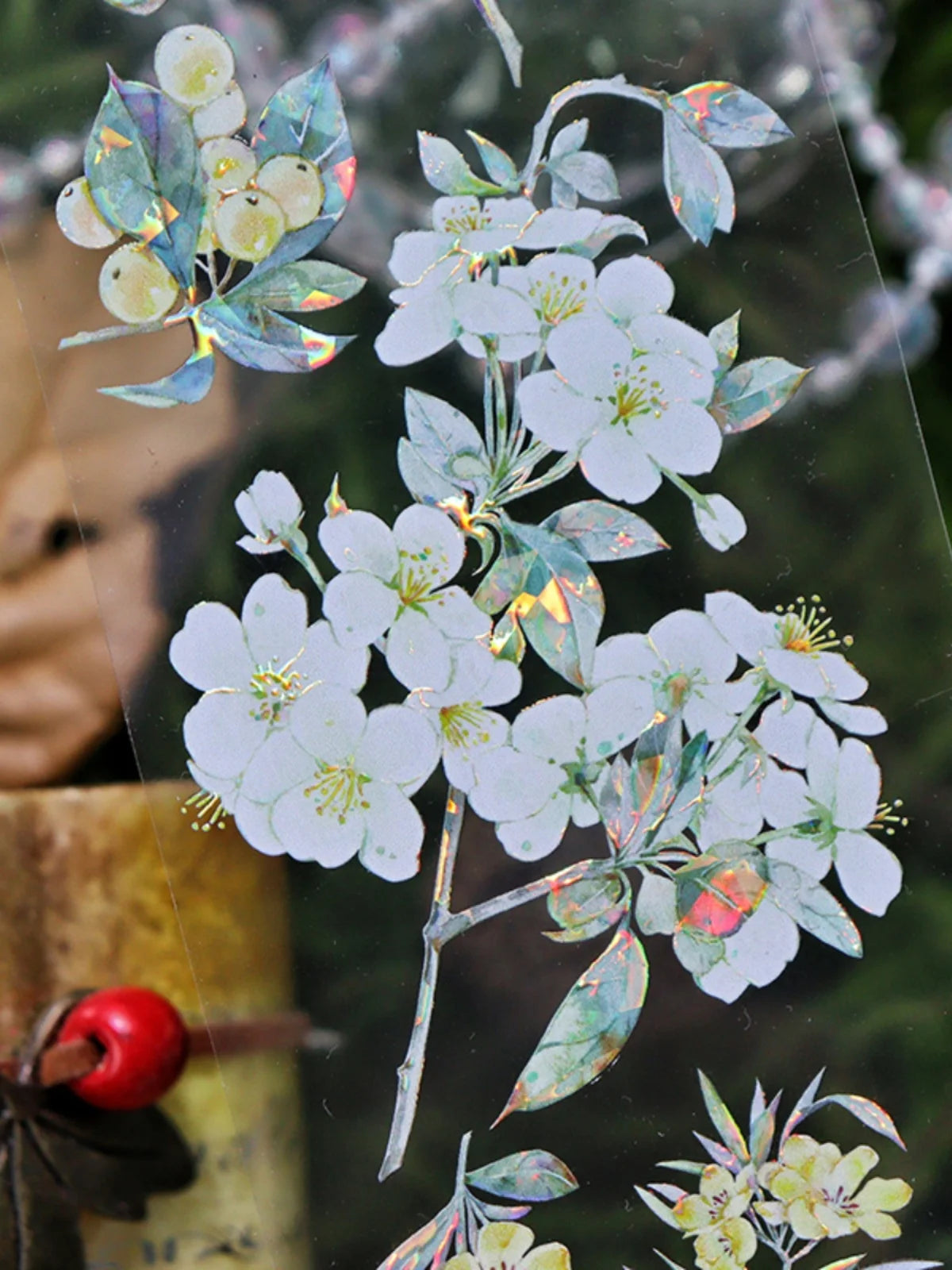 Spring Flower Holo Washi PET Tape