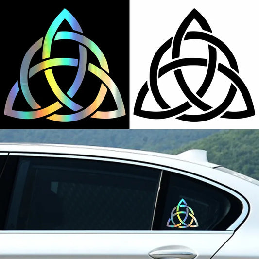 HOlo Knot Triquetra Trinity Celtic Sticker