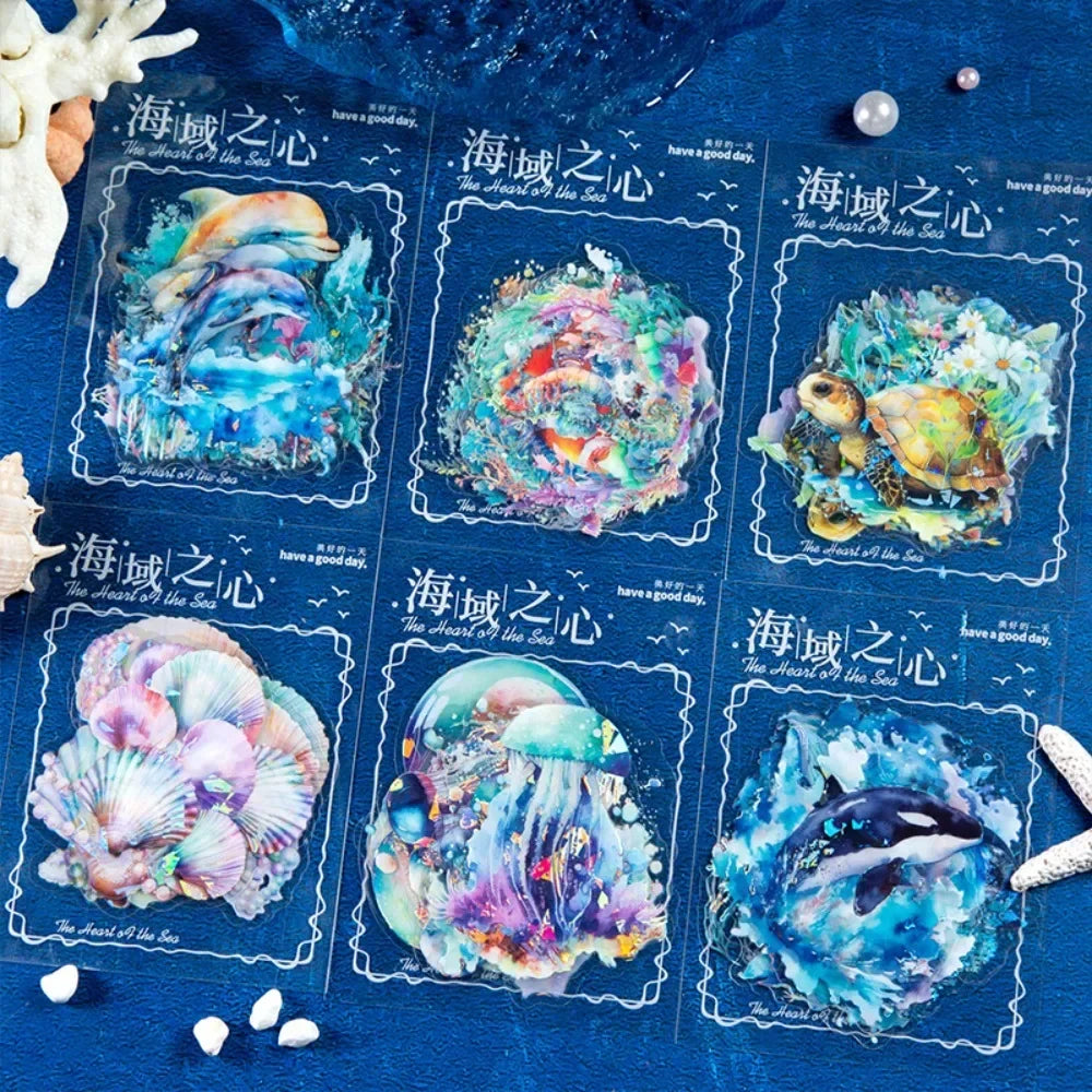 Ocean Animals Holo Stickers