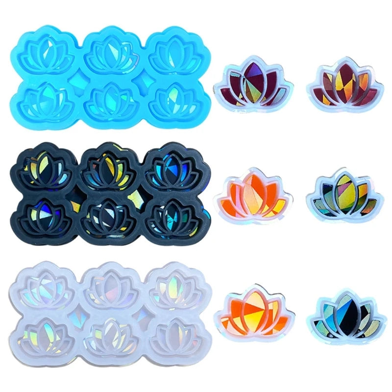 Holo Flower Earring Resin Mold