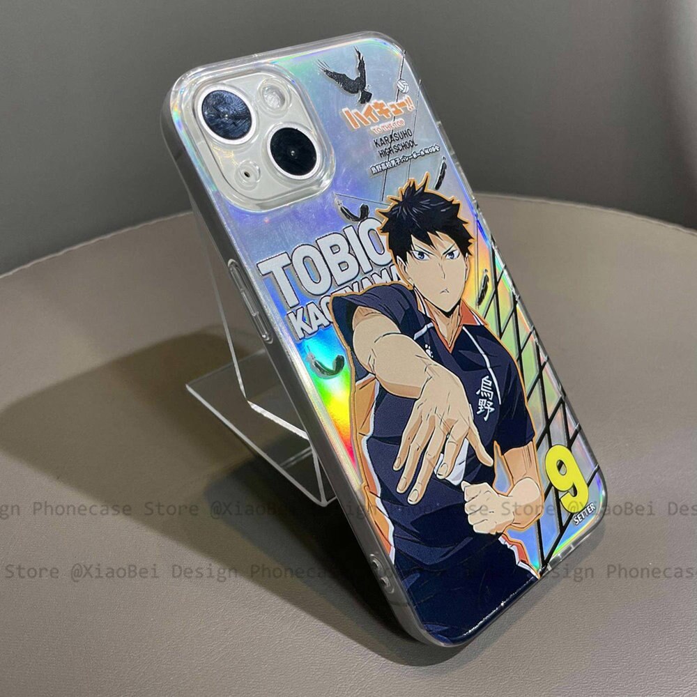 Holo Anime Haikyuu Tobio Kageyama iPhone Case