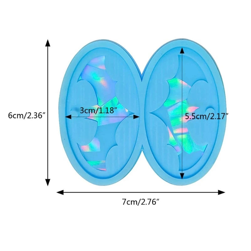 Holo Bat-shaped Earring Pendant Silicone Mold