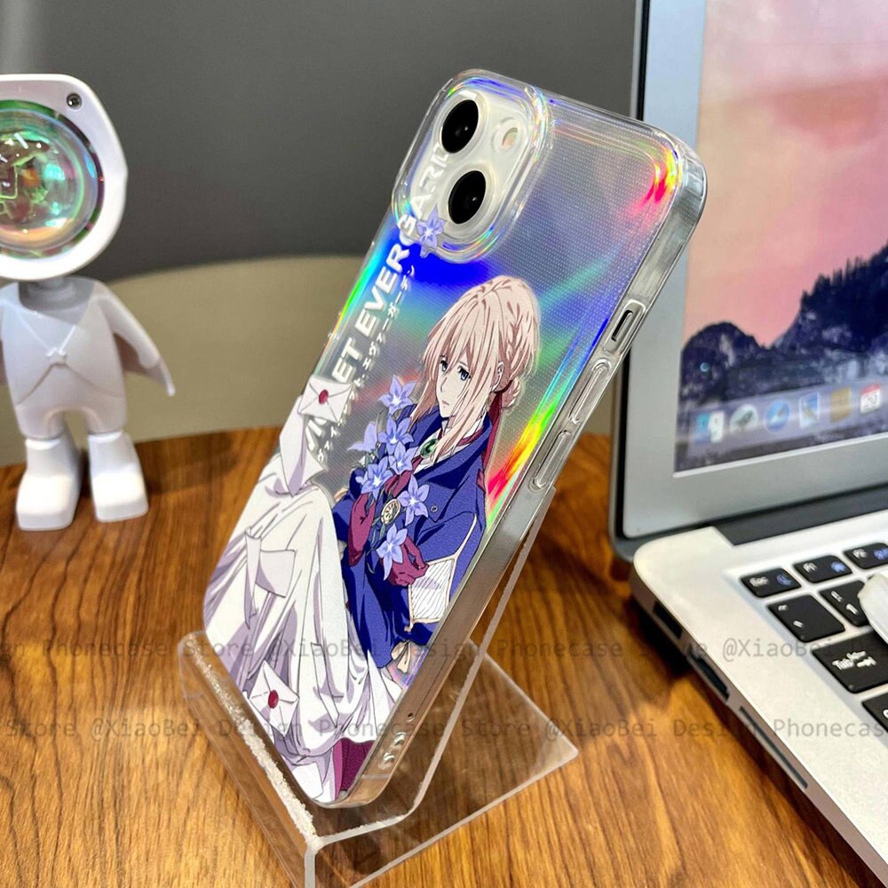 Holo Violet Evergarden iPhone Case