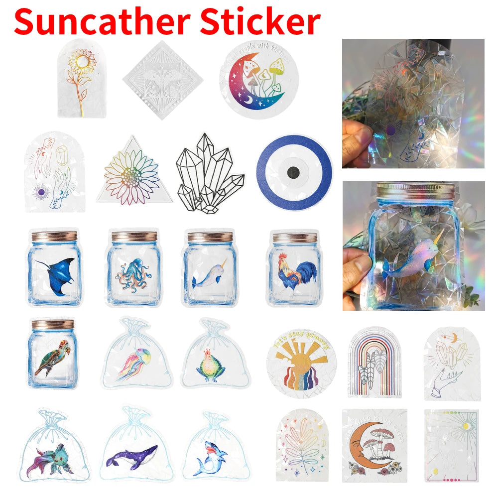 Holo Asorted Sun Catcher Wall Stickers