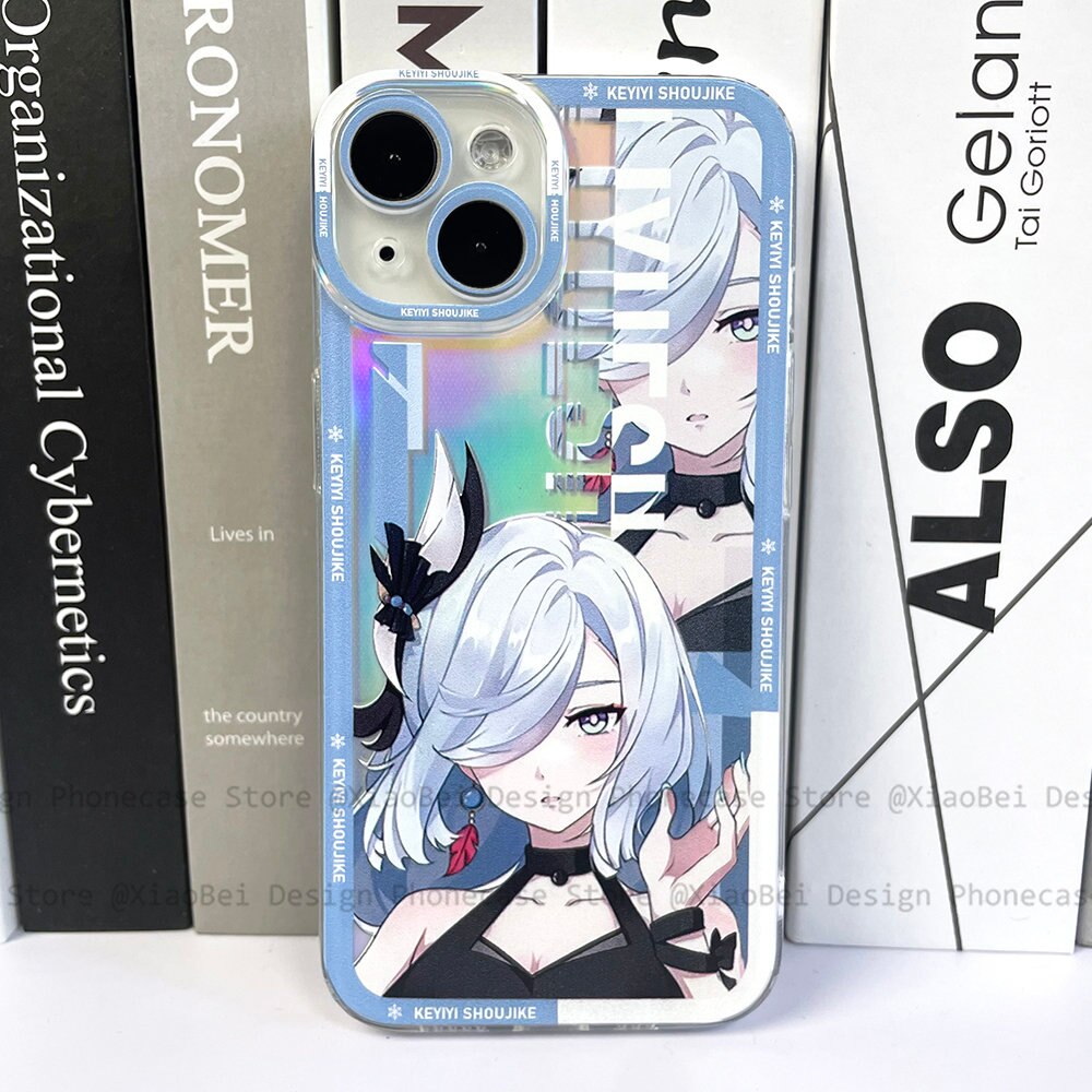 Holo Genshin Impact Shenhe iPhone Case