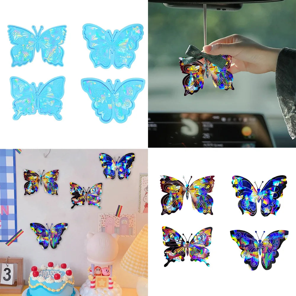 Holographic Laser Butterfly Silicone Mold DIY