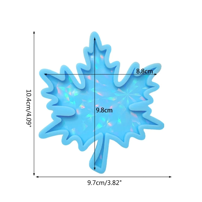 Holographic Maple Leaf Coaster Mold