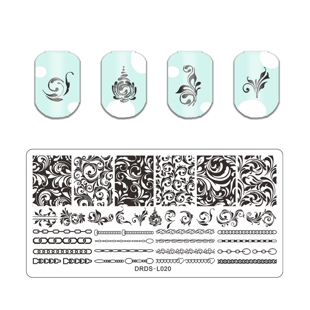 Nail Art Stamping Plates Holo Case