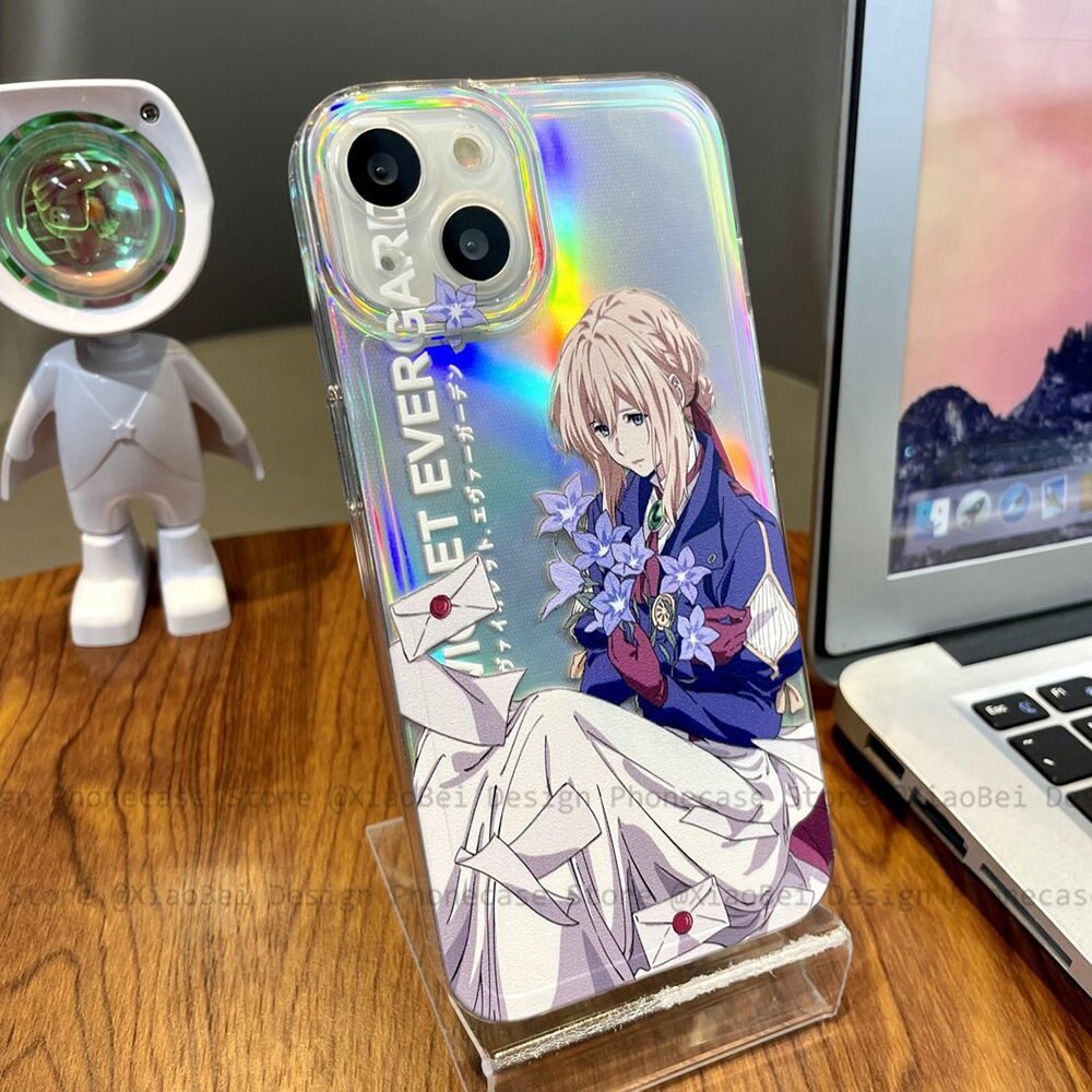 Holo Violet Evergarden iPhone Case