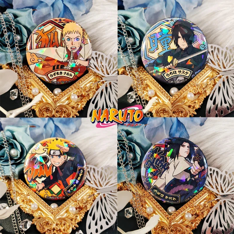 Holo Naruto Brooches