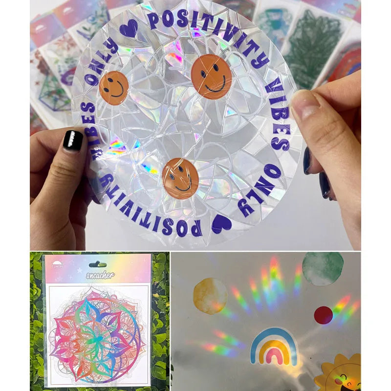 6Pcs Electrostatic Sun Catcher Sticker