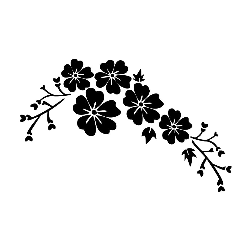 Holo Flower Blossom Decal Car Stickers