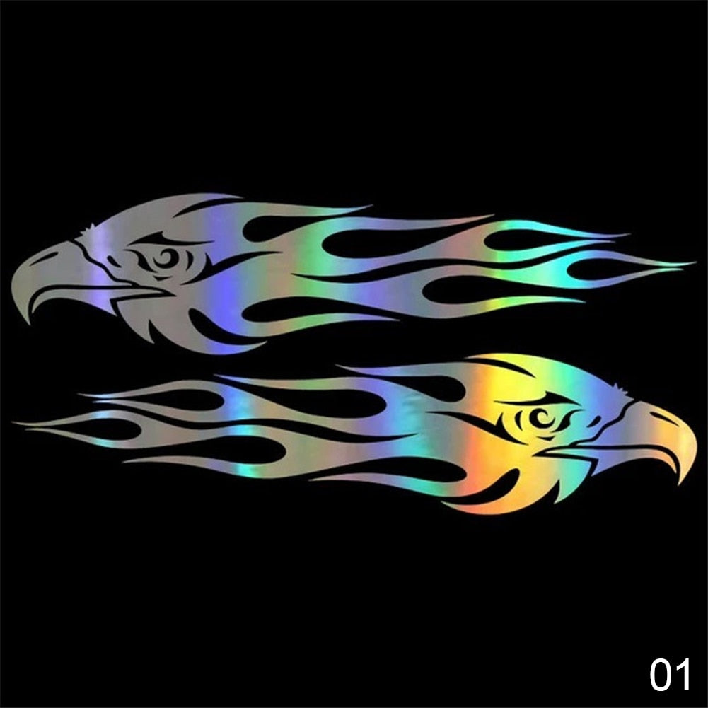 Eagle Flame Holo Decal