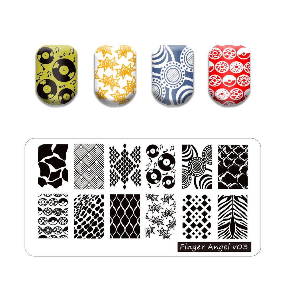 Nail Art Stamping Plates Holo Case