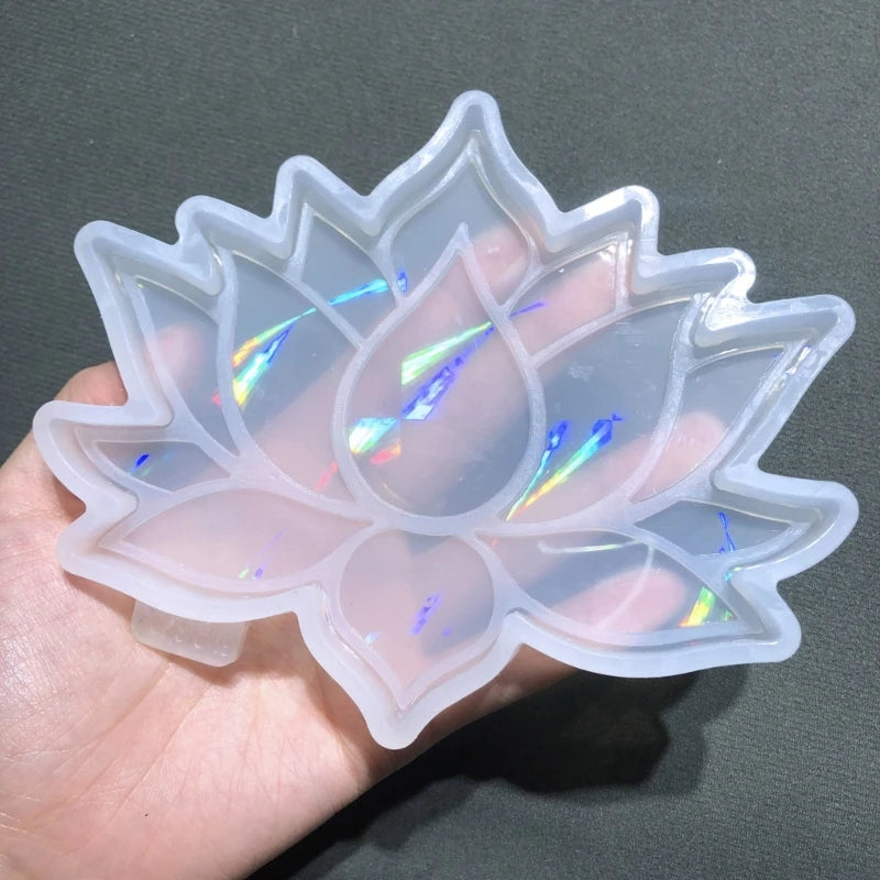 Holo Lotus Silicone Coaster Molds