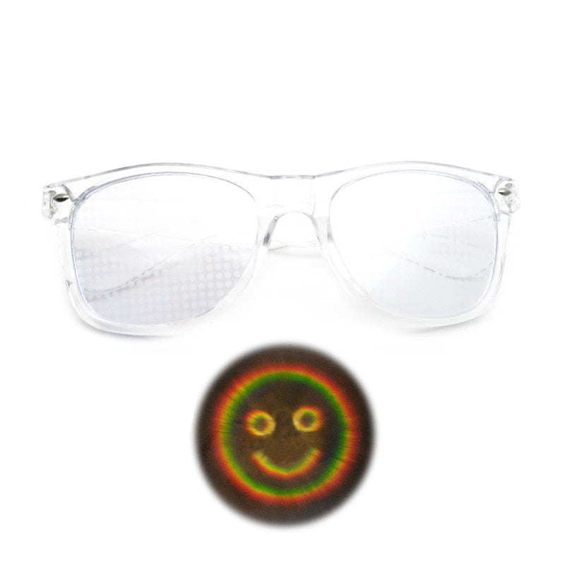 Diffraction 3D Rectangle Sunglasses