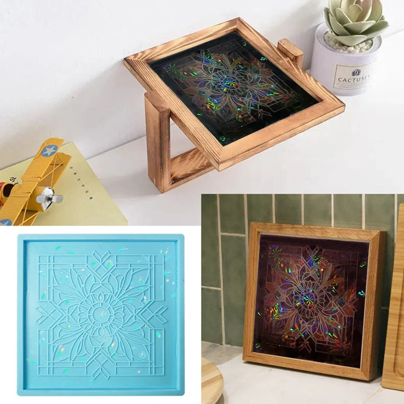 Holographic Tile Epoxy Resin Mold