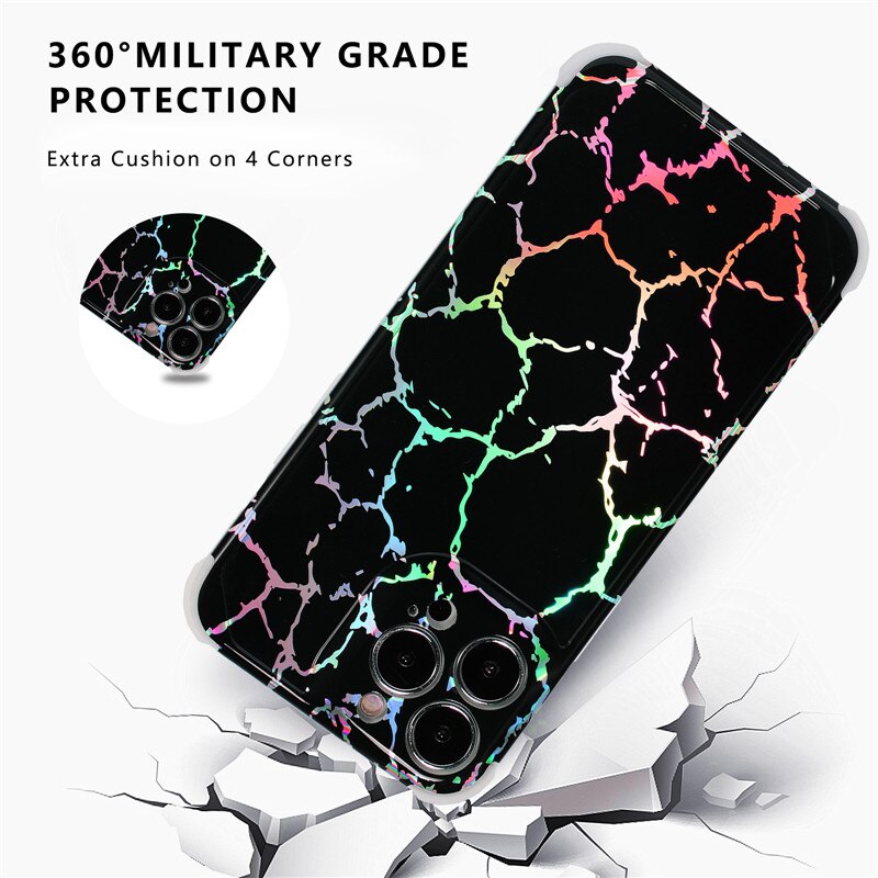 Holo Glossy Marble Samsung Phone Case