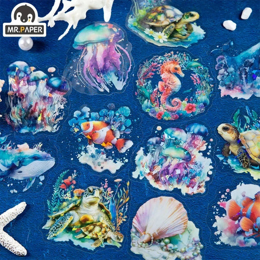 Ocean Animals Holo Stickers