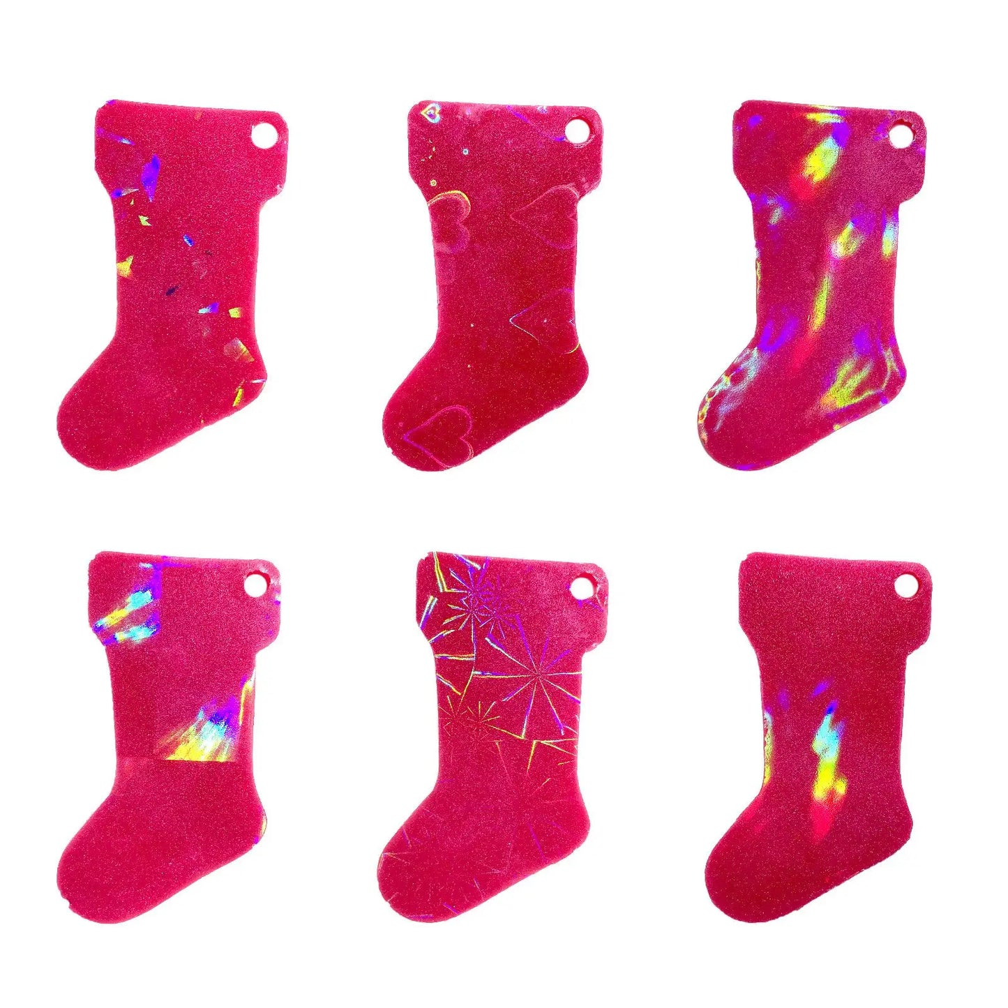 Assorted Holiday Holographic Silicone Moulds