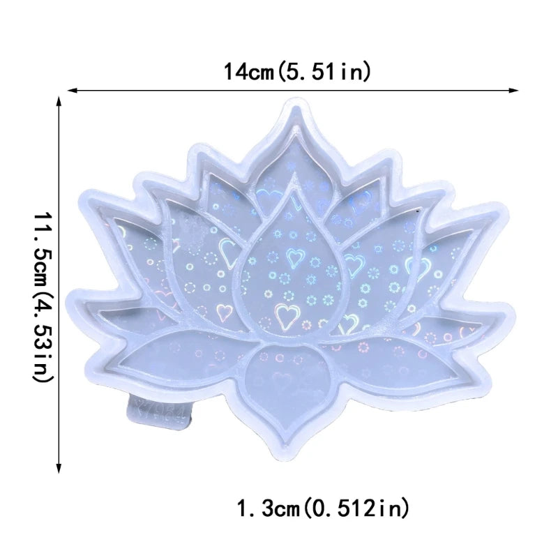 Holo Lotus Silicone Coaster Molds