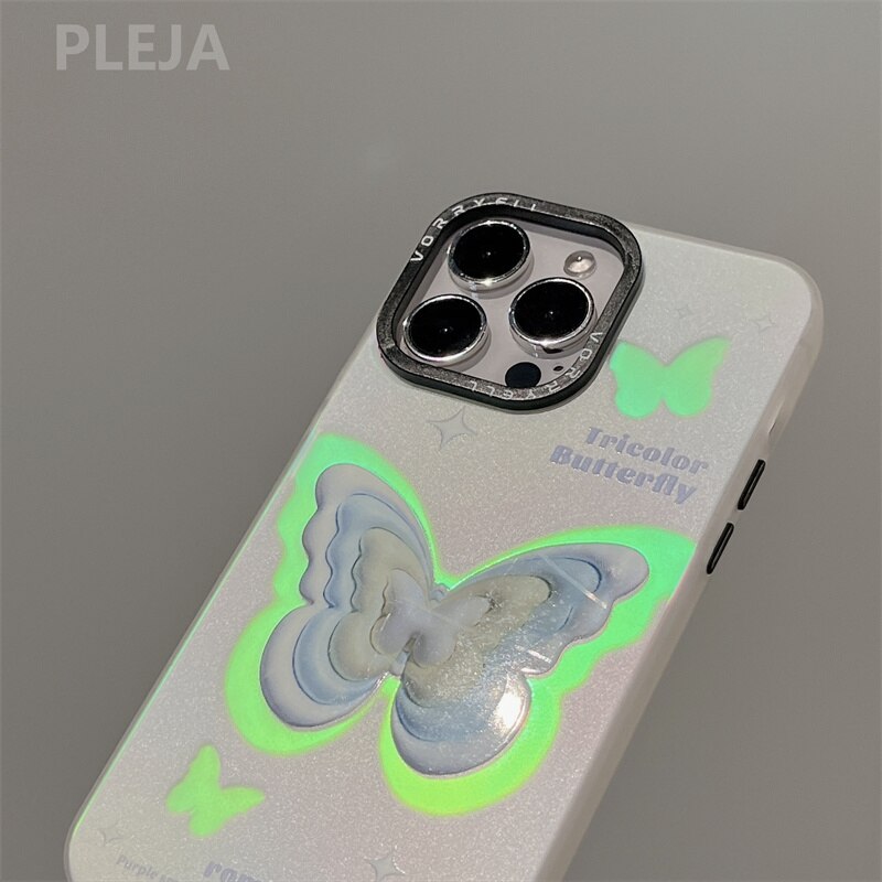 Holo Cute Butterfly iPhone Case