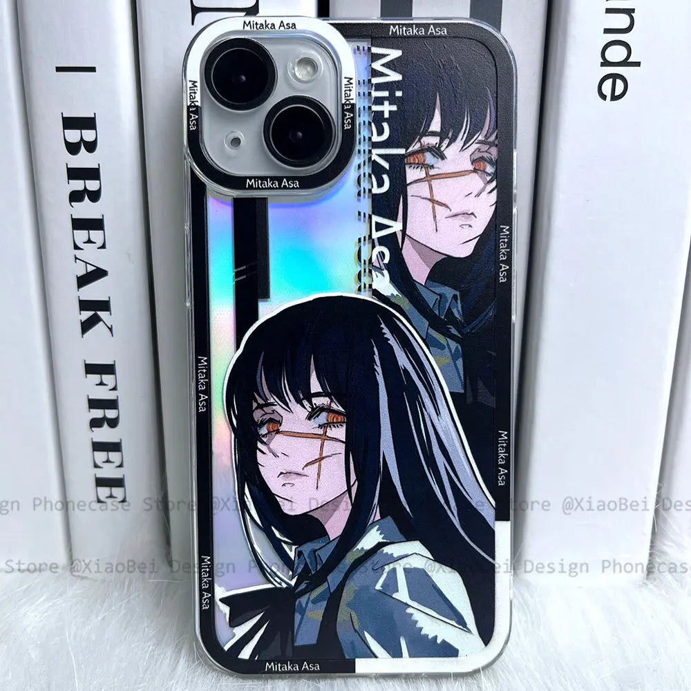 Holo Chainsaw Man Case for iPhone