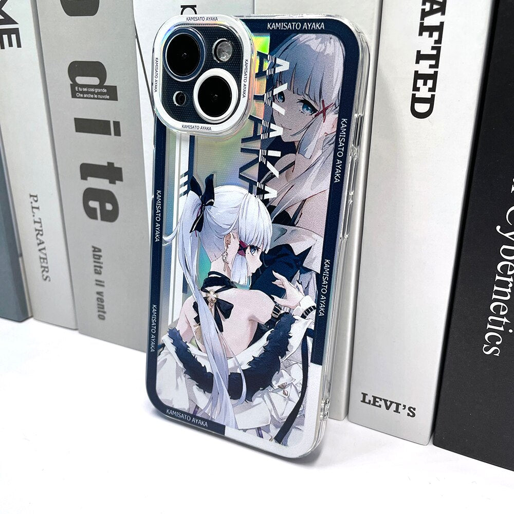 Holo Genshin Impact Kamisato Ayaka iPhone Case