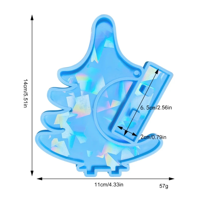 Holographic Christmas Tree Ornament Silicone Mold E