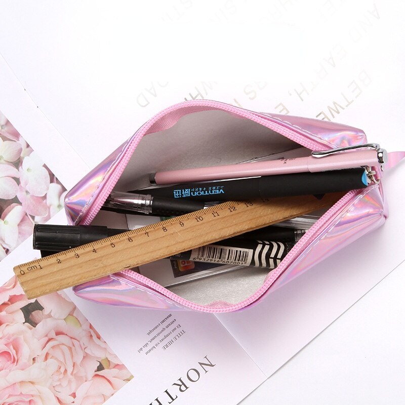 Holographic Zipper Pencil Bag