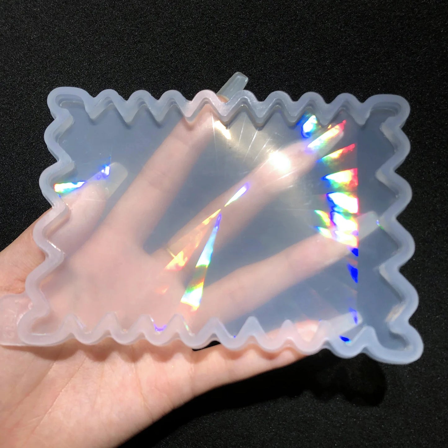 DIY Holographic Silicone Coaster Mold