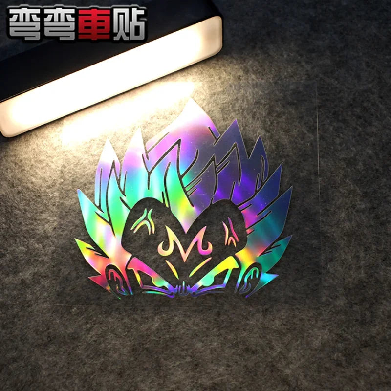 Holo Dragon Ball Vegeta Saiyan Sticker